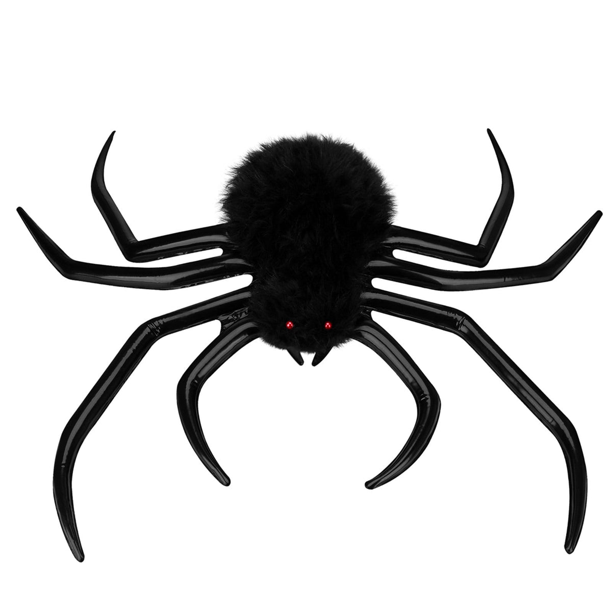 Halloween Inflatable Spider Halloween Outdoor Decorations Hairy Black Spider Scary Giant Spider Indoor Outdoor Blowup Spider Decoration Props For Halloween Yar