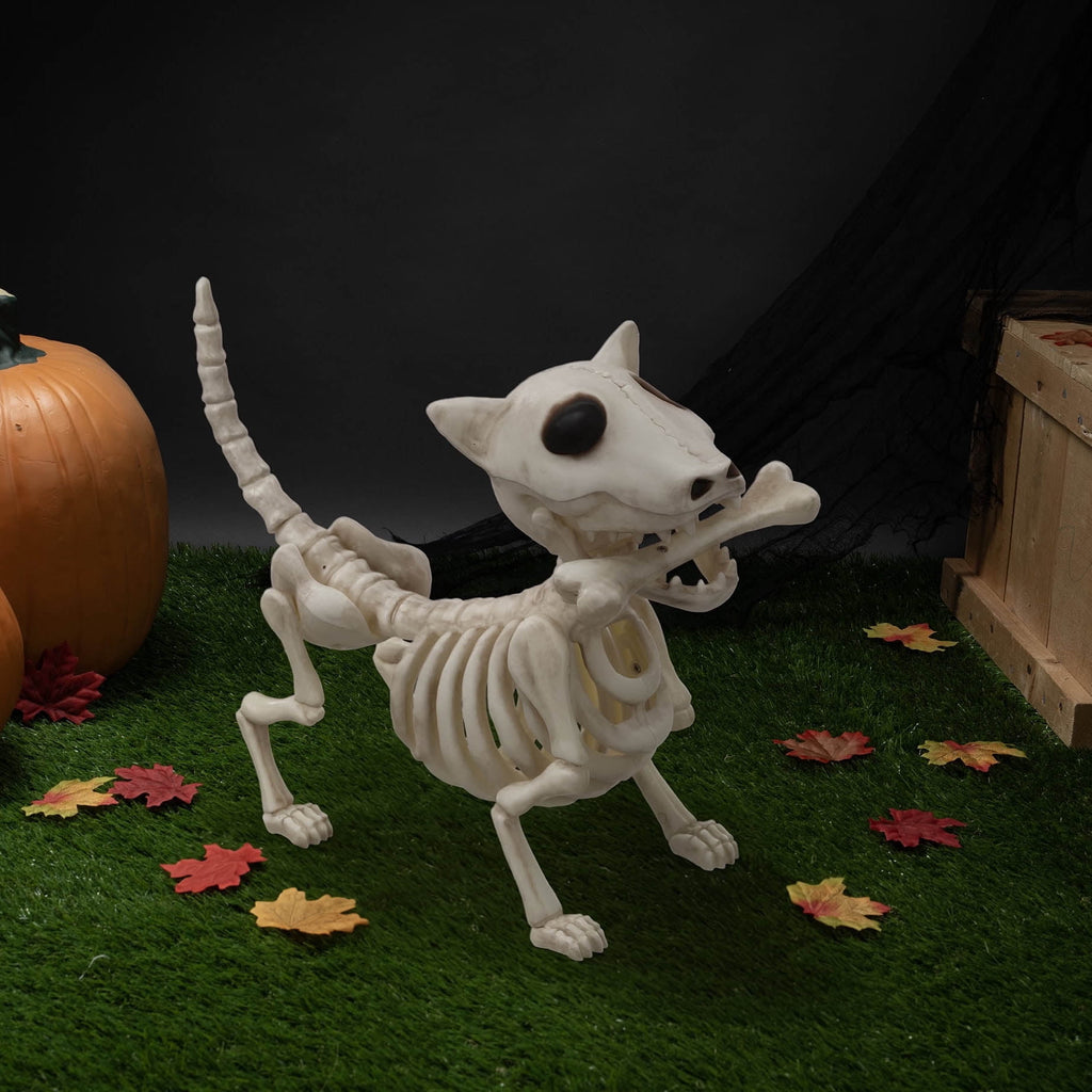 Faux Skeleton Dog Decoration, 9", Halloween by Way To Celebrate