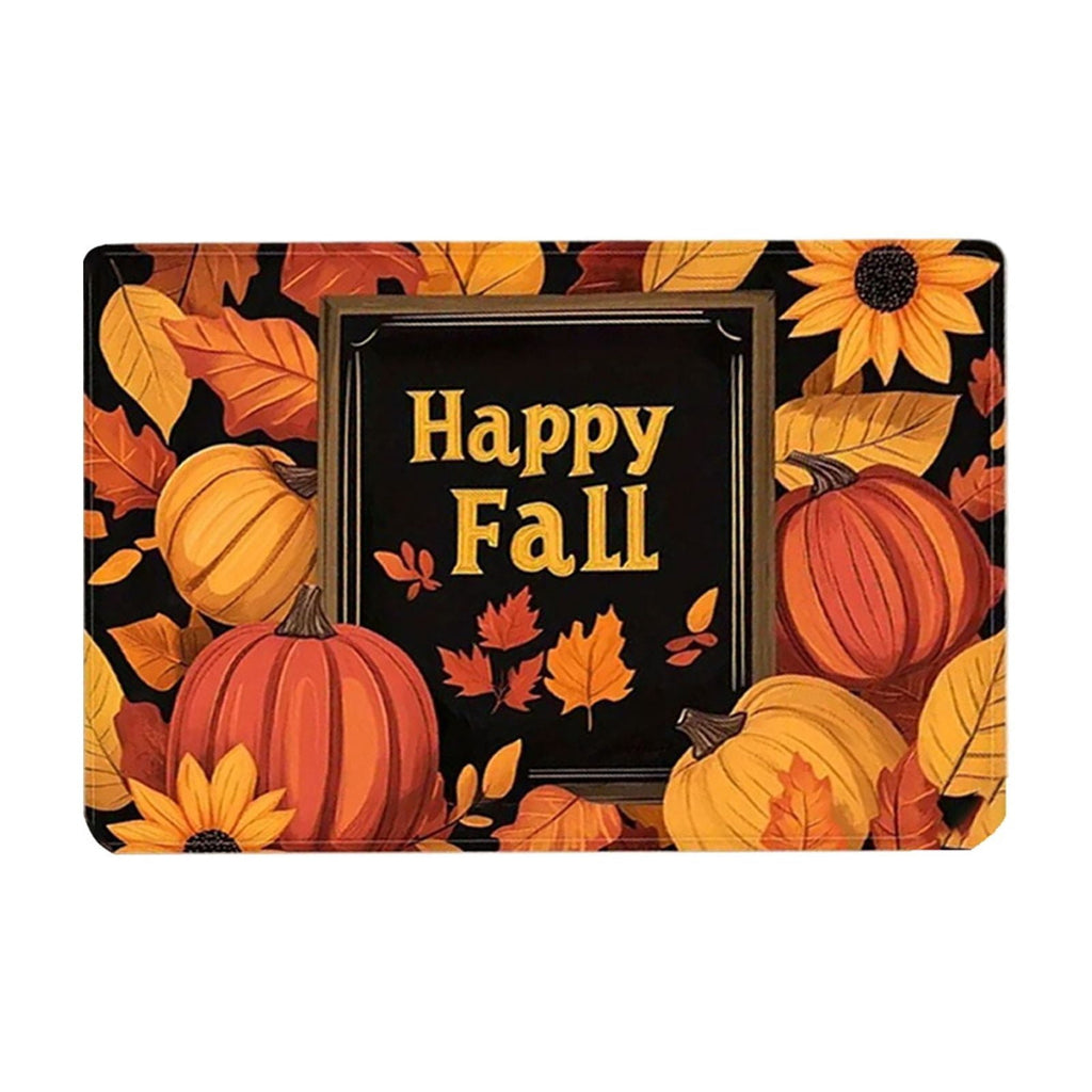 Twfbrm Fall Welcome Doormat, Fall Decorations for Home, 16"x24" Maple Leaves Pattern Floor Mat, Non-Slip Absorbent Entrance Rug Autumn Decorative Front Door Carpet for Thanksgiving Halloween