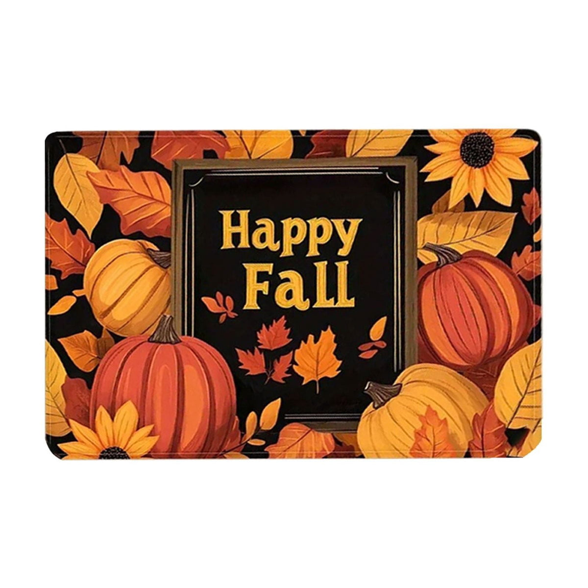 Non-Slip Fall Doormat - Absorbent Entrance Rug Waterproof Porch Mat Skid-Resistant Floor Protector Seasonal Home Decor Gift Idea(A)
