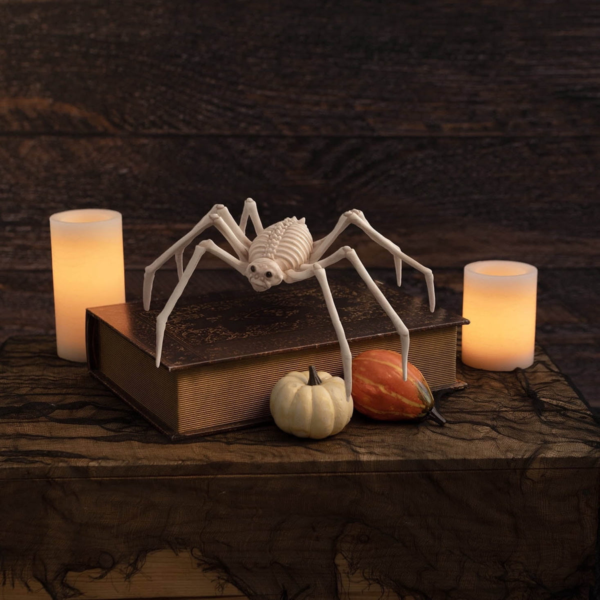Faux Skeleton Spider Decoration, 5.3", Halloween by Way To Celebrate