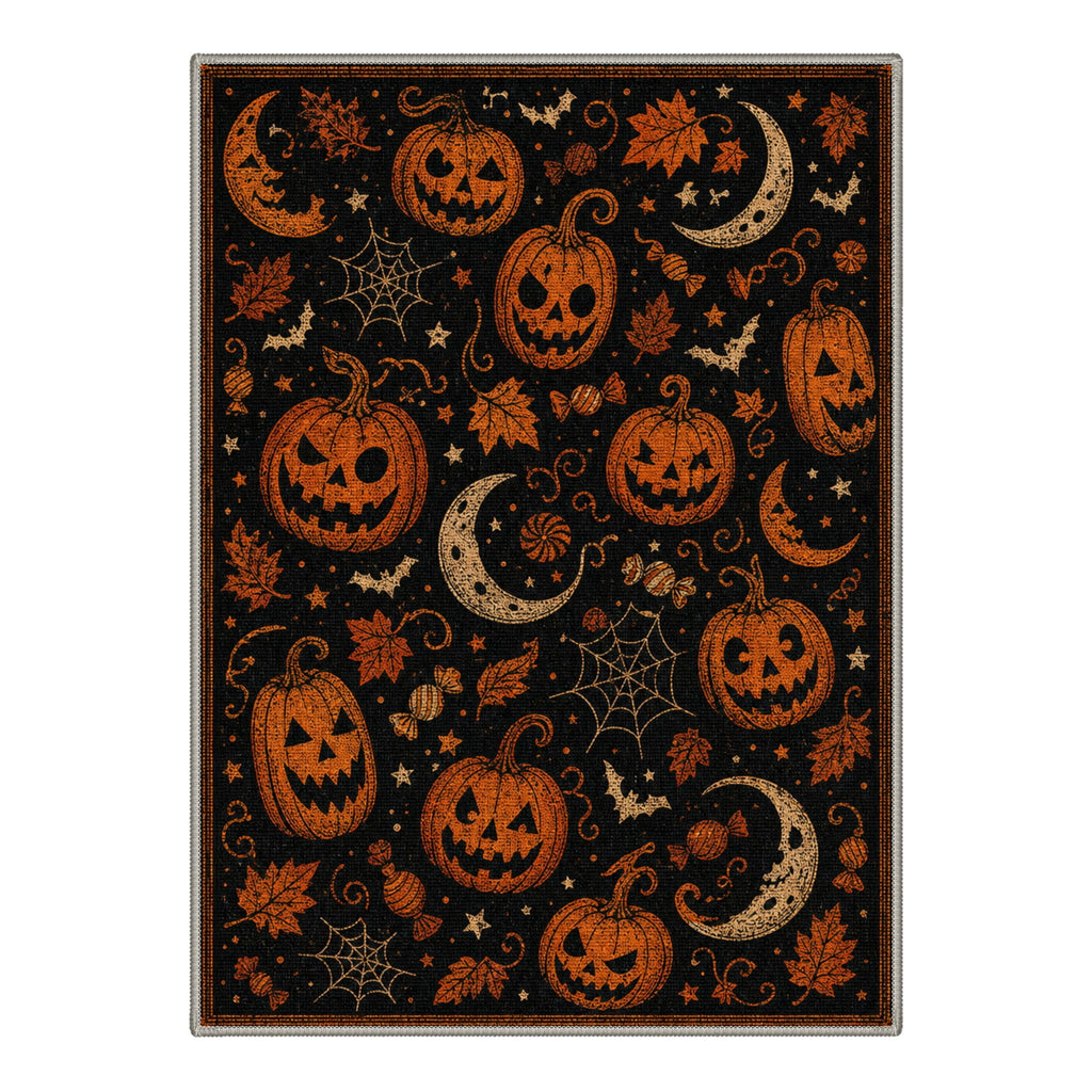 GENIMO 2'x3' Halloween Doormat, Washable Non Slip Soft Gothic Castle Outdoor Door Mat for Front Door Covered Porch Patio Entryway, Antique Gold