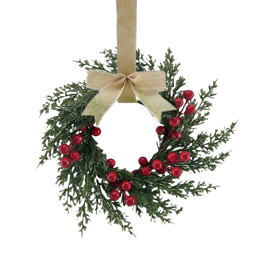 FXMLRLK 1 Pack Halloween Cabinet Wreaths with Ribbon Bows Artificial Flowers Kitchen Wreath for Window Front Door Farmhouse Wall Halloween Decorations, Blue