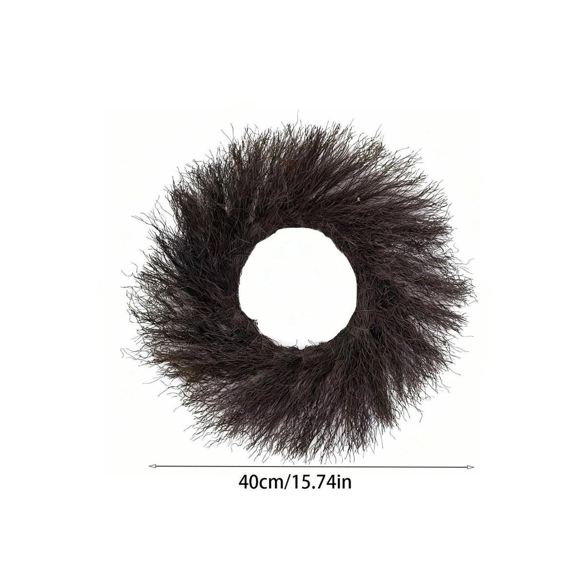 16 Inch Black Twig Halloween Wreath, Black Dead Twig Halloween Wreath, Spooky Bare Branch Garland, Gothic Seasonal Decoration, Spooky Faux Twig Garland for Front Door, Window, Wall Hanging Decor