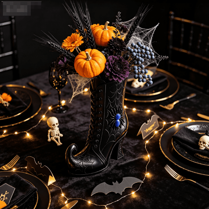 SCNOR 72 Inch Halloween Felt Garland with Ghost Pumpkin Witch Hat Spider Broom, Hanging Decor for Fireplace Mantel Wall