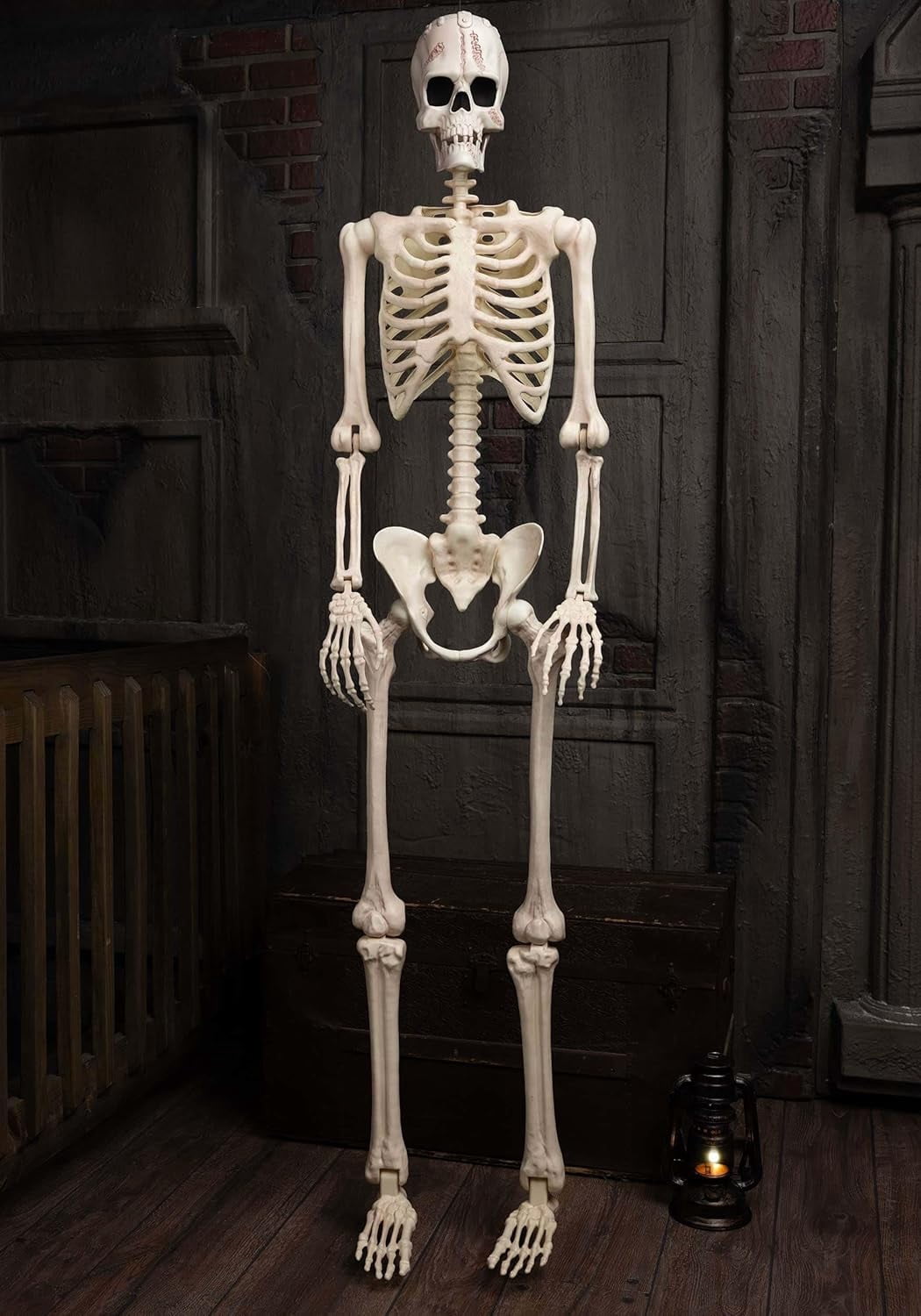 Foraging dimple 35.4" Poseable Frankenstein Halloween Skeleton Decoration | Skeleton Decorations | Monster Decor Standard
