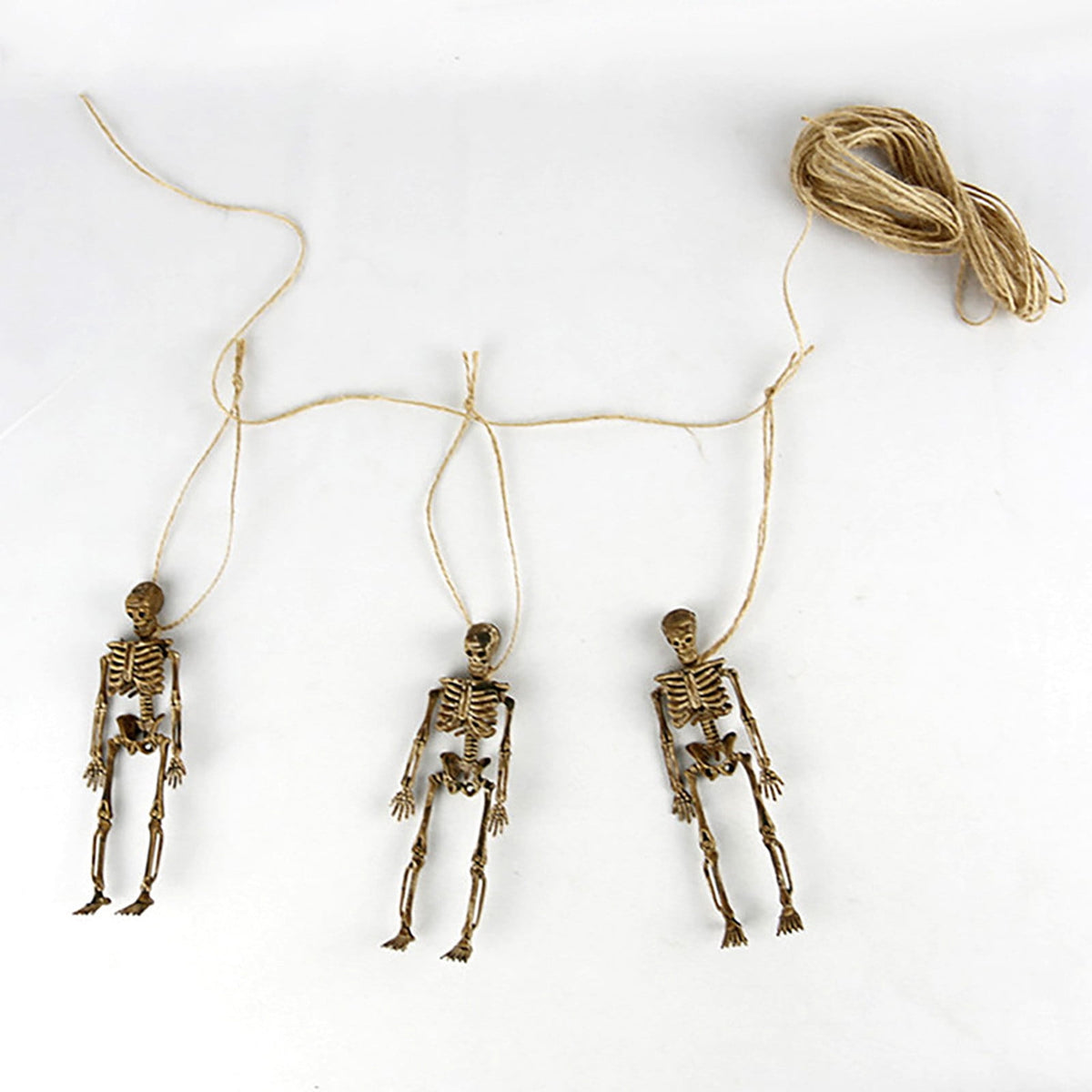 Darzheoy 8 Pack Halloween Skeleton Decorations, Halloween Skeleton with Movable Posable Joints, Skeleton for Yard Garden Props Decor