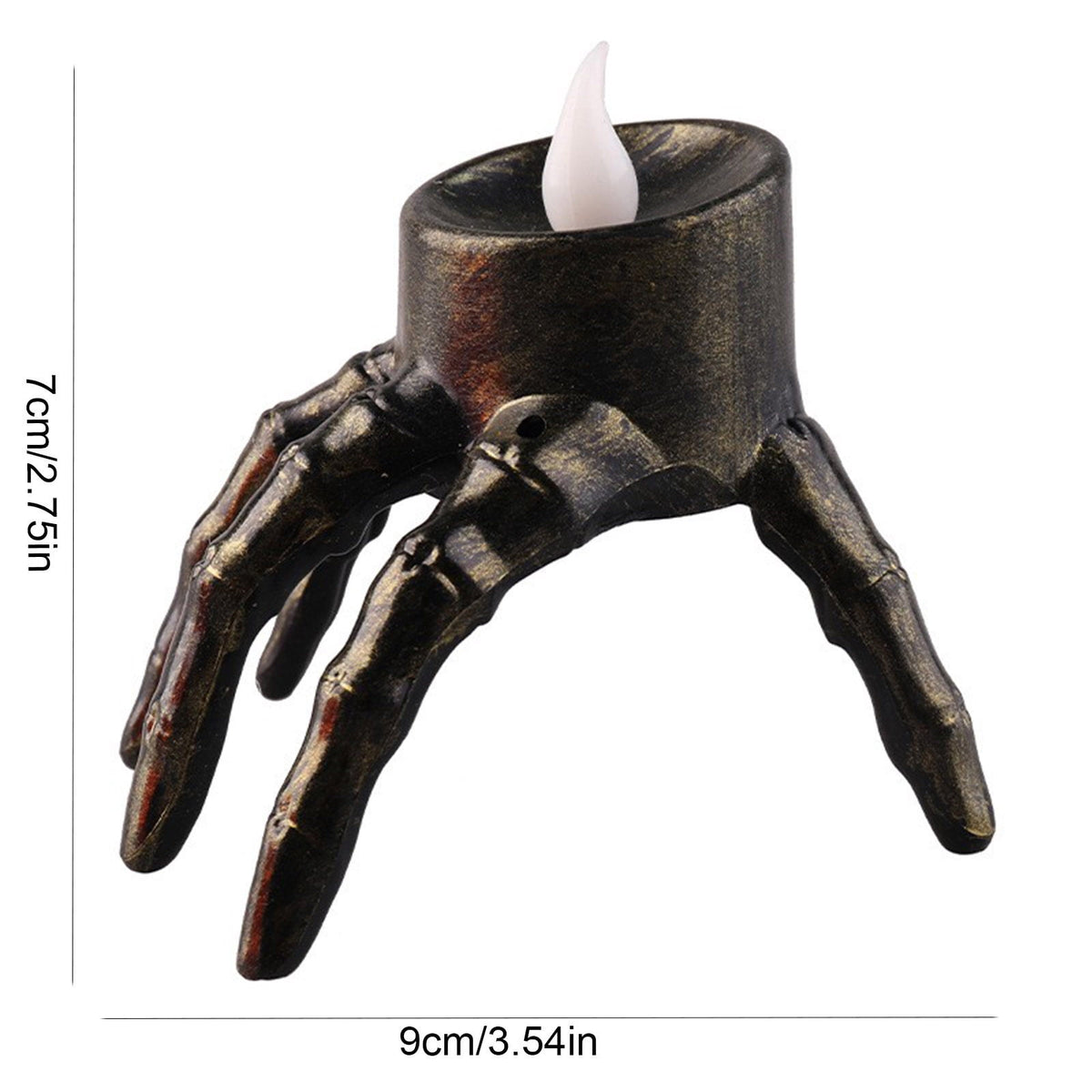 Halloween Spooky Skeleton Hand Candle Flameless Candle Lamp Scary Spooky Candle Halloween Decoration Lights