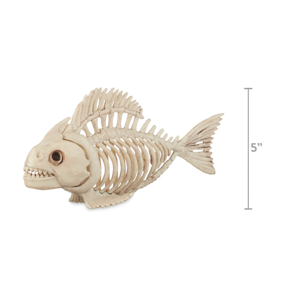 Way to Celebrate Faux Skeleton Fish Halloween Decoration
