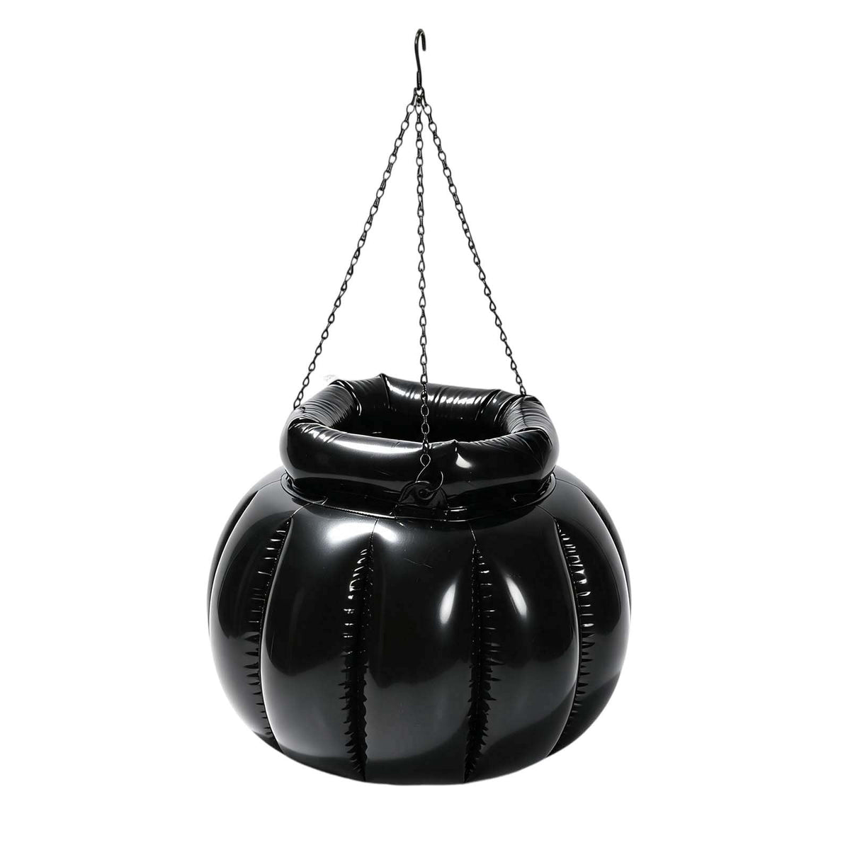 JHRGJIO Inflatable Witch Cauldron Cooler Stand Base, Hanging Pumpkin Ice Bucket with Mist Maker Fog Effect, Halloween Party Drink Chiller for Backyard Patio Outdoor Use