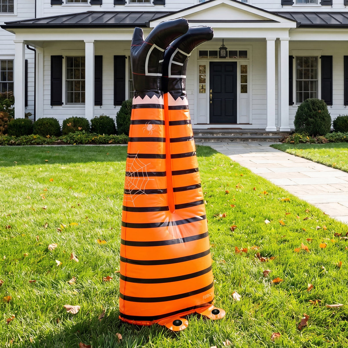 FUNBOY Inflatable Halloween Witch Legs, Indoor/Outdoor Halloween Decor