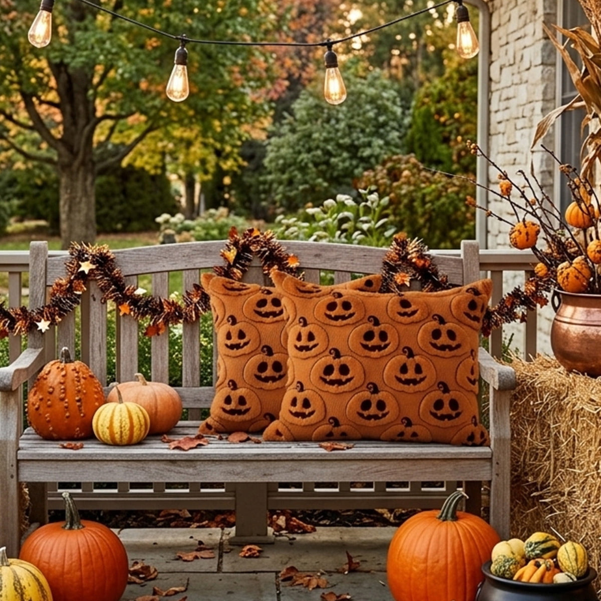 Cute Reading Ghost Plush Throw Pillow, Halloween Book & Pumpkin Bucket Ghost Stuffed Cushion, Spooky Season Decorative Pillow, for Sofa, Bedroom, Party Decor