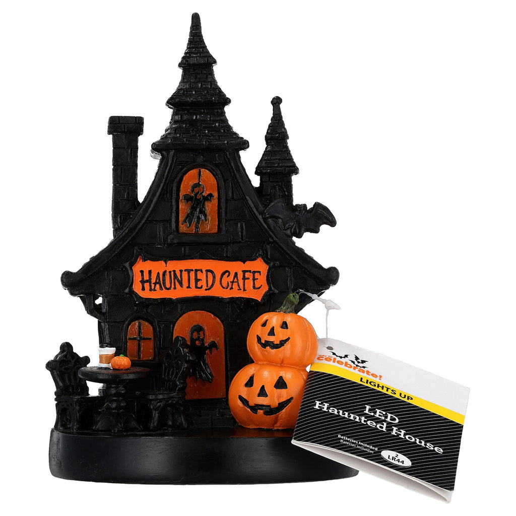 Light-Up Resin Haunted House Decoration, Multicolor, 6.9", Halloween by Way To Celebrate