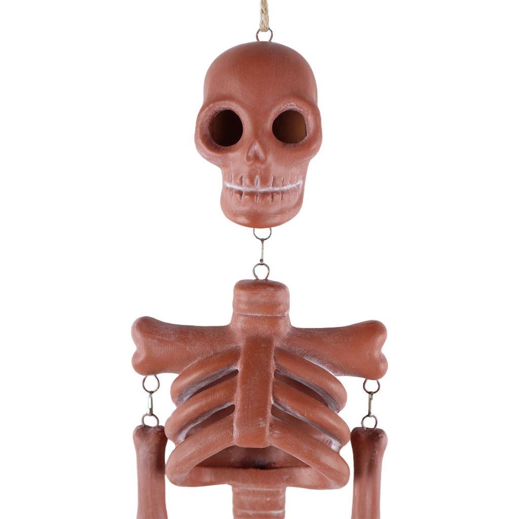 Skeleton Wall Decoration, Terracotta, 16.7", Halloween by Way To Celebrate