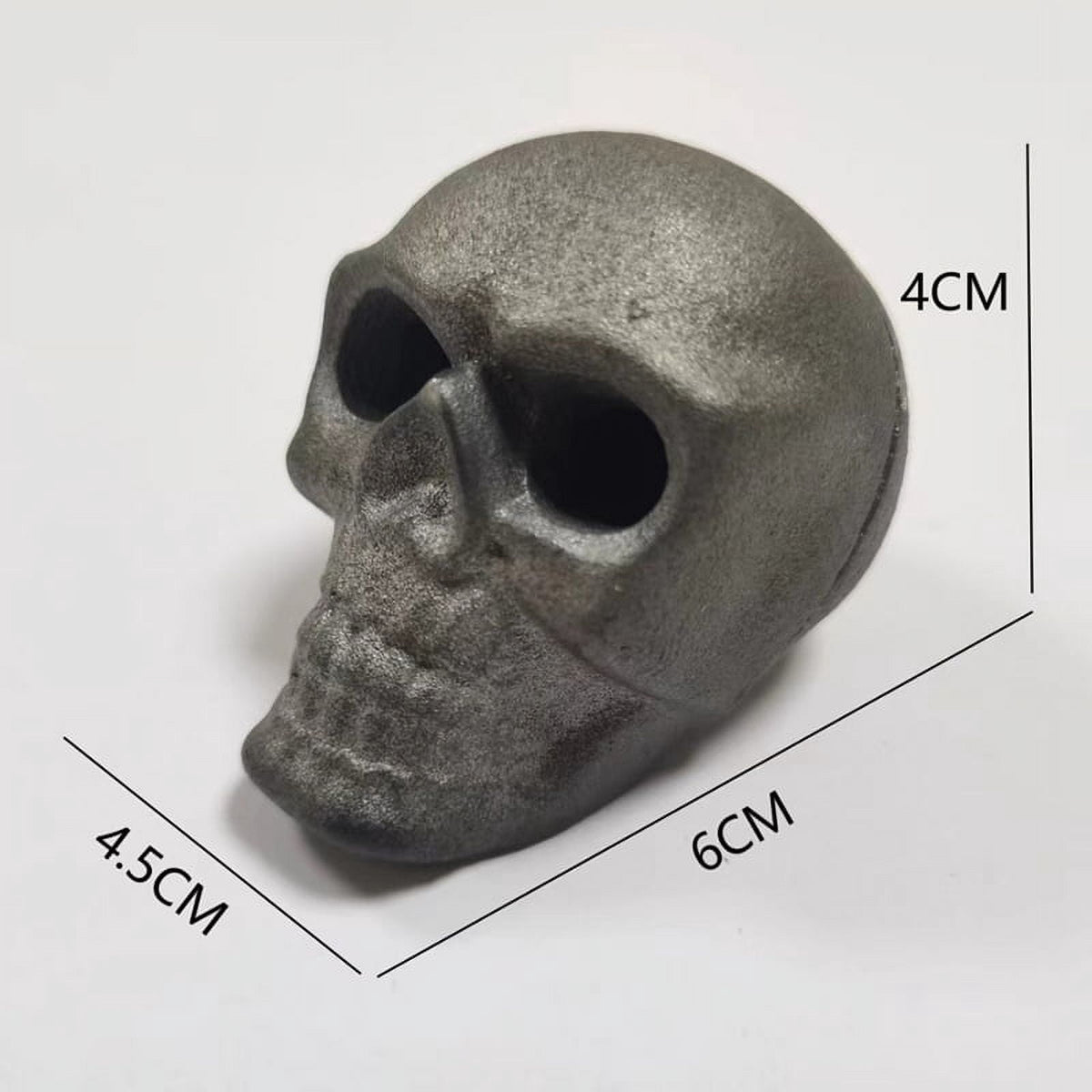 3PCS Lava Skull Rocks Skull for Fire Pit Skeleton Fire Pit Heads Halloween Skull Shaped Fire Stones