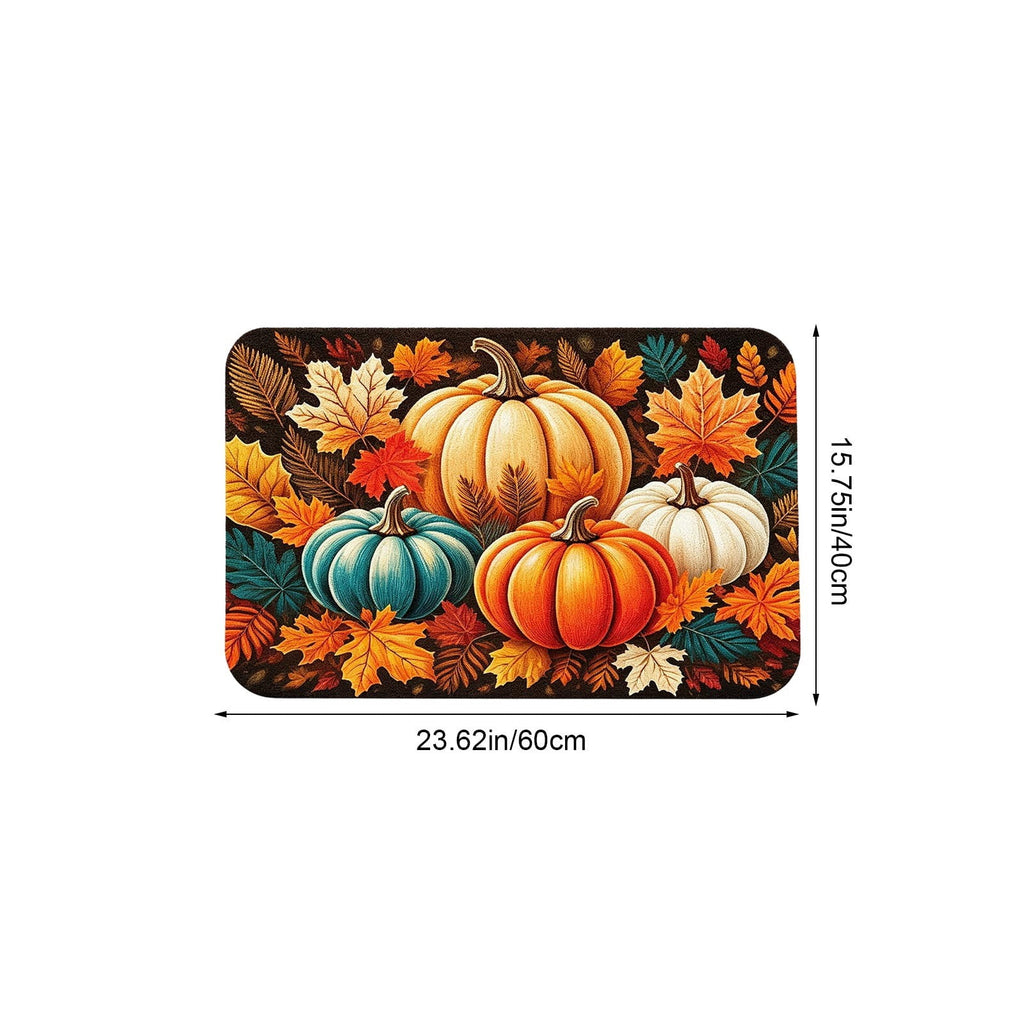Autumn Door Mat for Entryway, 16x24 Inch, Fall-Themed Floor Doormat for Home Decor, Non-Slip Rug Mat for Living Room, Kitchen, Bedroom, Gifts for Fall Lovers (E)