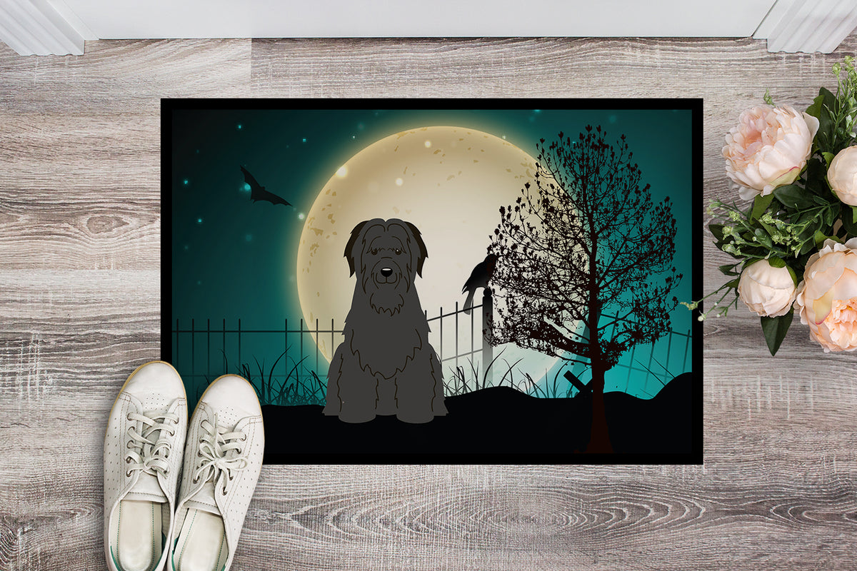 Carolines Treasures BB2271JMAT Halloween Scary Briard Black Indoor or Outdoor Mat, 24 x 0.25 x 36 in.
