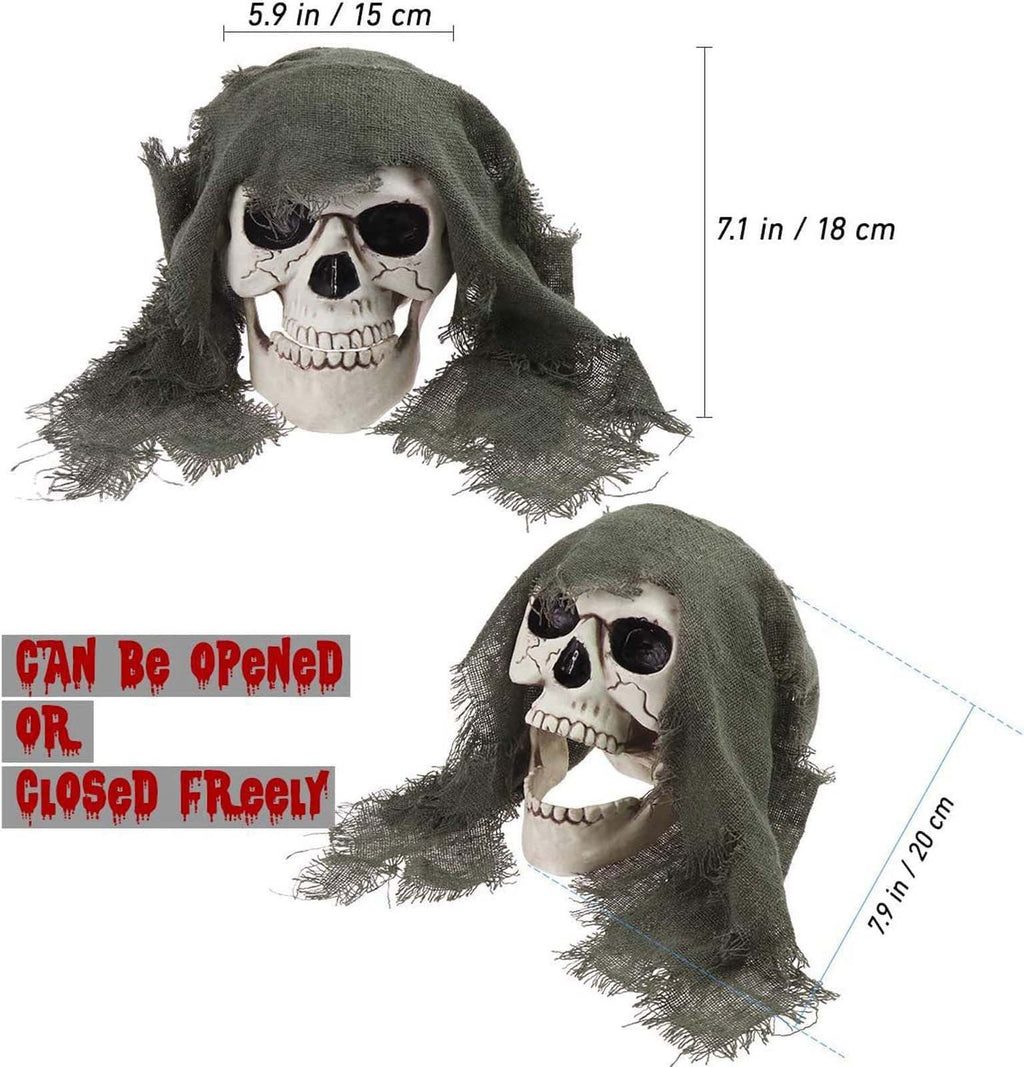 Tepsmf Outdoor Halloween Decorations,Skull Skeleton Ground Breaker Stakes,Halloween Decorations