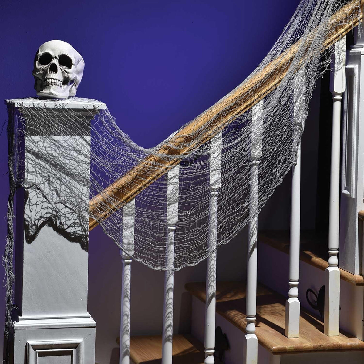 CQHVKQ 5 Pack of Halloween Creepy Gauze Cloth Decoration Set, Indoor Outdoor Black Scary Halloween Gauze Tapestry Decor, Spooky Decorations for Home, Yard, Haunted House & Party Supplies, 72" x 30"
