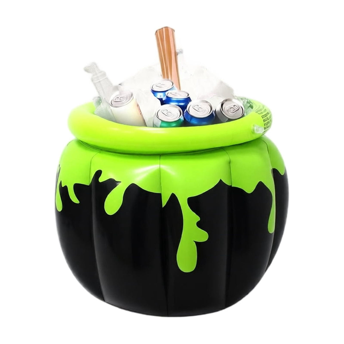 Halloween Inflatable Witch Legs Cauldron Cooler, 50+ Cans Super Capacity Drink Cooler, 40" Halloween Party Decorations for Holiday Party Home Indoor Outdoor Garden Lawn Yard