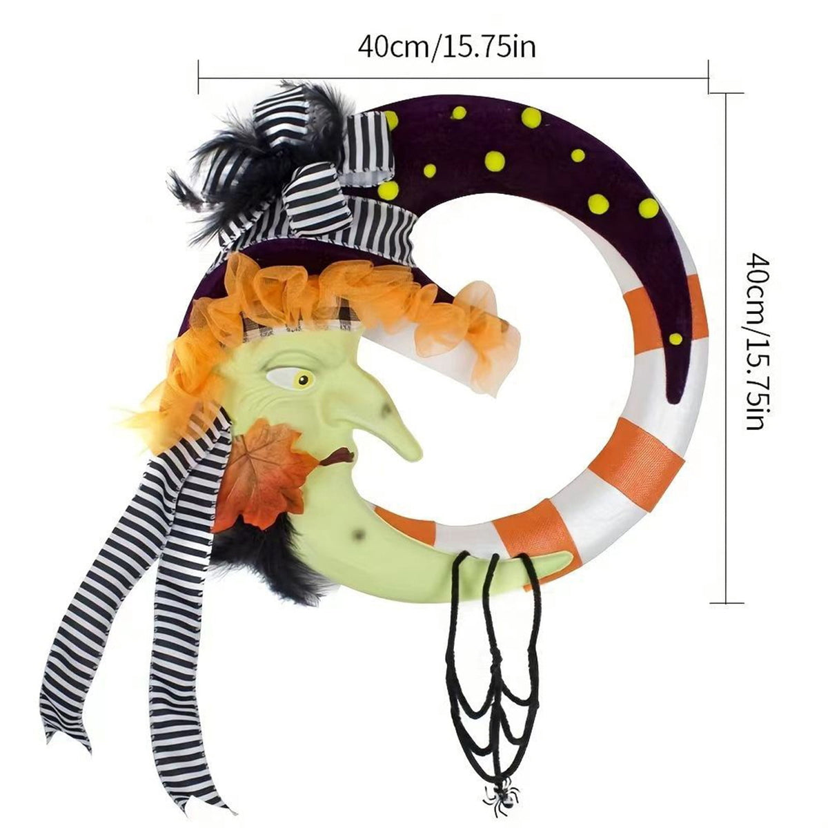 YIKA Halloween Decoration Fall Peony And Pumpkin Wreath Colorful Decorative Garland Home Decoration And Ornaments Suitable For Decoration In Multiple Scenarios F3Halloween Yard Decor