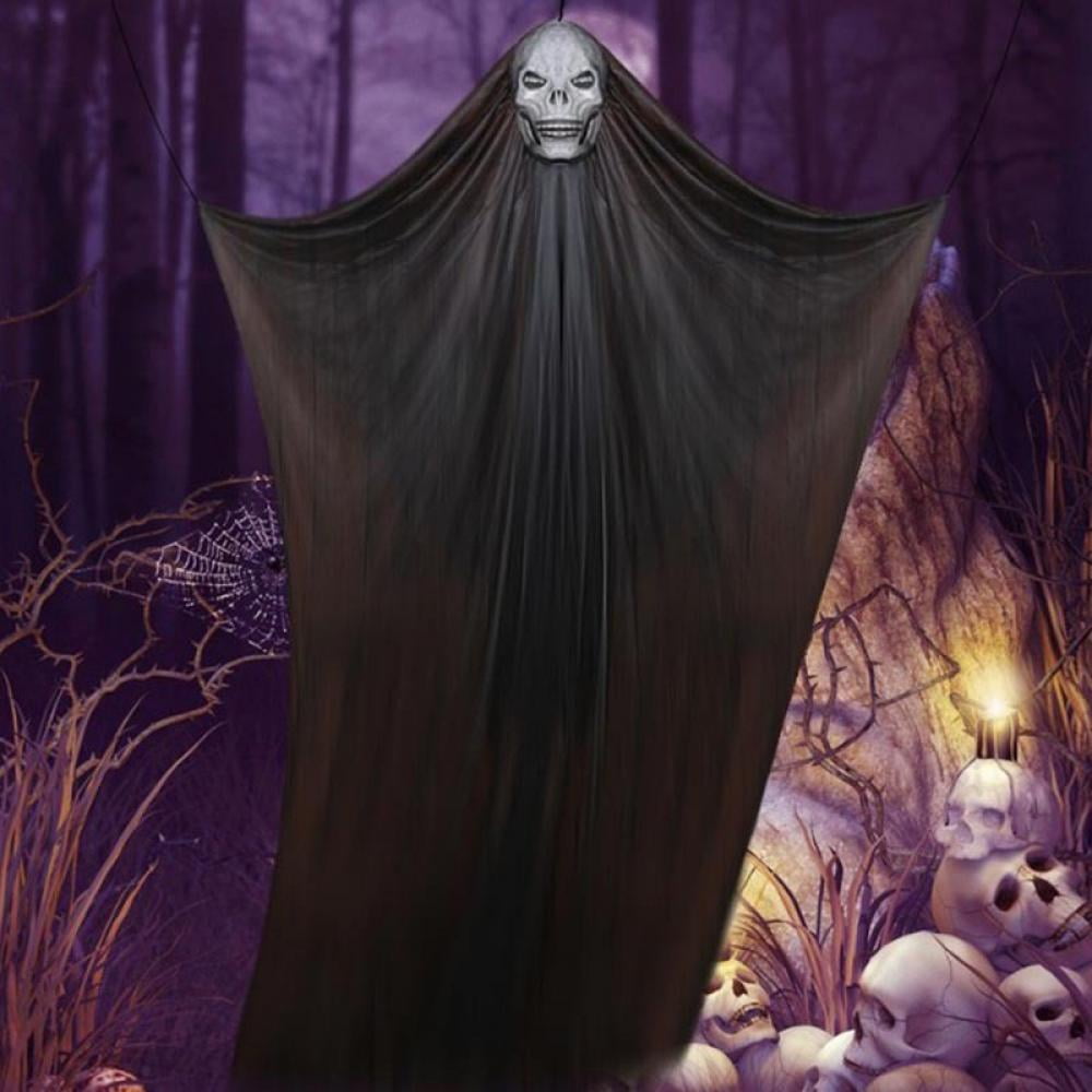 3M Halloween Hanging Ghost Ornaments,Halloween Festival Decoration Props,Hanging Skeleton Flying Ghost Props for Halloween Outdoor Yard Party Decorations