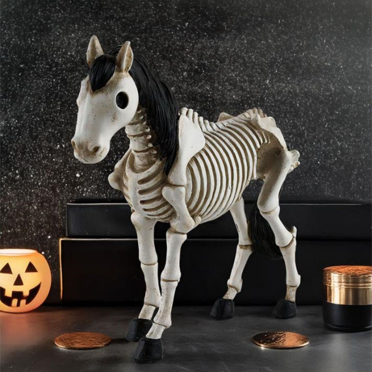 FNYOXU Halloween Skeleton, Animal Skeleton Halloween Decor, Skeleton Frog, Halloween Decoration for Home, Yard