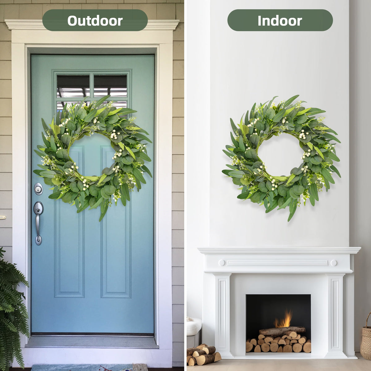 Fall Wreath Pumpkin Wreath for Front Door with Maple Leaves Harvest Wreath for Door Window Porch Thanksgiving Halloween Decor