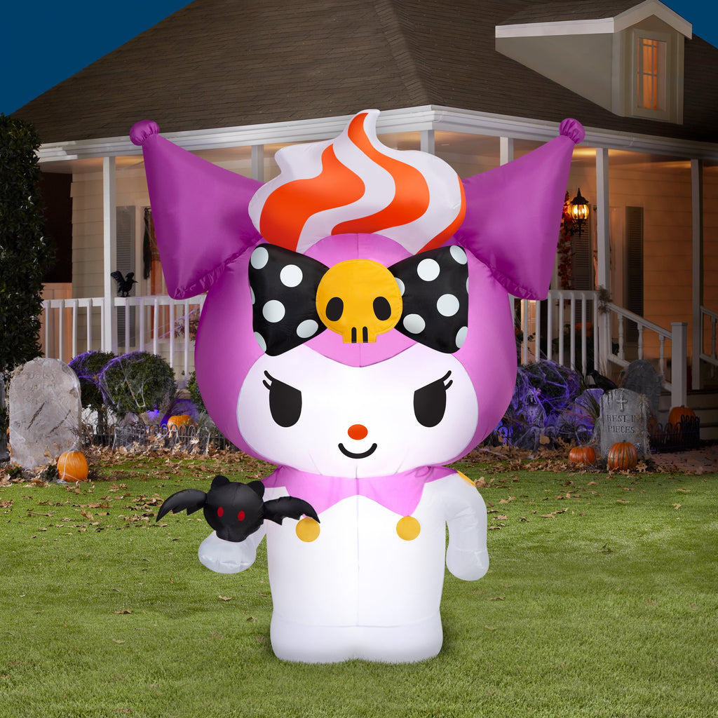 Airblown Halloween Inflatable Light with Kuromi Character and Orange Hair
