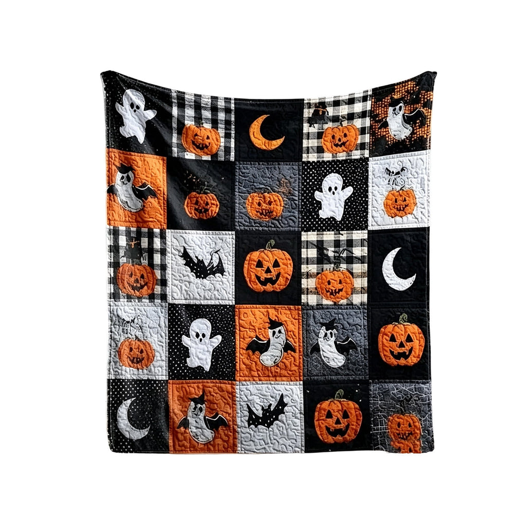 Halloween blanket,Halloween Print Throw Blanket Flannel Soft Cozy Decorative Nap Blanket with Ghost Pumpkin Skull for Office Bedroom Sofa Camping Travel(100x150cm/39x59 Inch),Black
