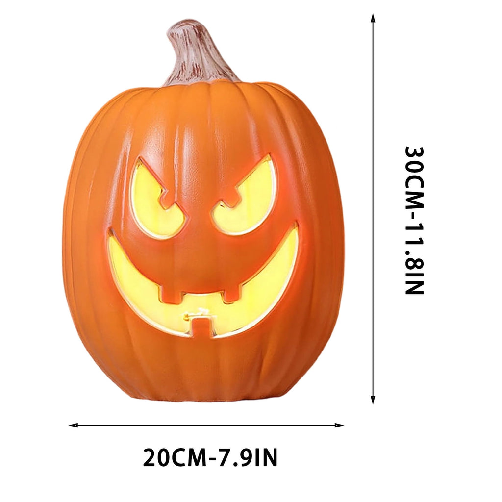 Large LED Lighted Halloween Pumpkin, Weather-Resistant Blow Mold Jack O Lantern Decoration for Outdoor Yard, Porch, Storefront, and Commercial Holiday Displays