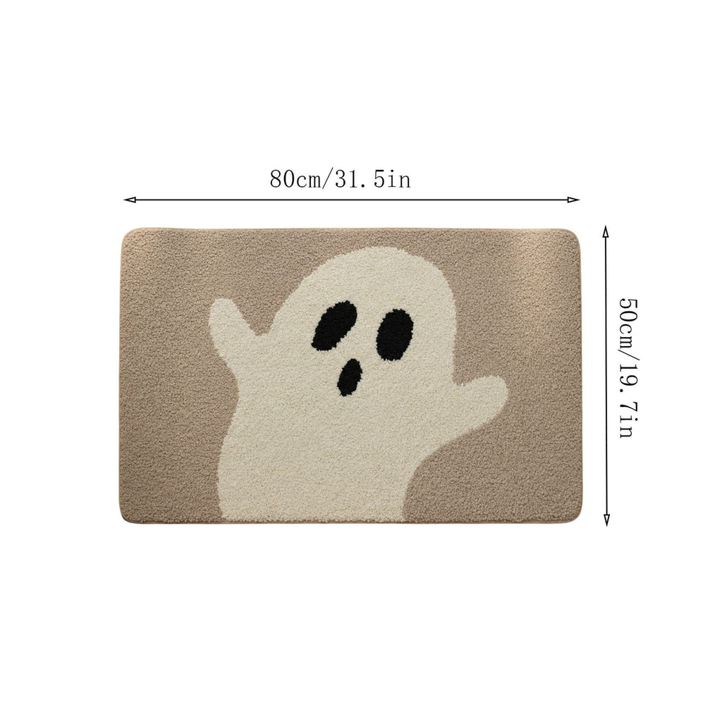 sruoe Fall Door Mat Absorbent Non-Slip Durable Halloween Decorations, Front Door Mat for Porch with Rubber Backing, Indoor Outdoor Entryway, Easy Clean Low-Profile Fade-Resistant.