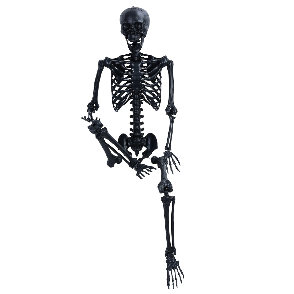 Cixusio 5.4Ft/165cm Halloween Skeleton Full Body Life Size Human Bones with Movable Joints for Indoor Outdoor Haunted House Party Halloween Props Decorations