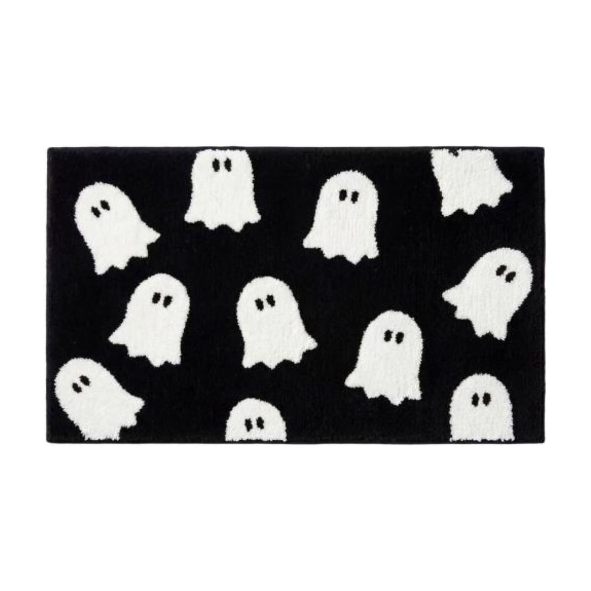 Halloween Ghost Door Mat, Cute Welcome Mat for Front Door Porch Entryway Haunted Outdoor Decor Spooky Decorative Entrance Doormat Non Slip Halloween Rug, 16" x 24"