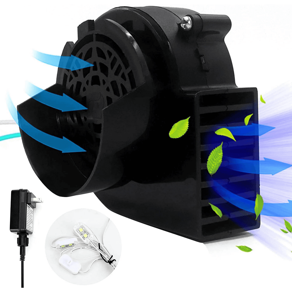 Air Blower for Inflatables, Air Fan Blower Replacement Motor for Garden Yard Inflatable Decor, 1.0A Fan Blower for Halloween Christmas Airblown Inflatables, 12V/ 1.0A Adapter