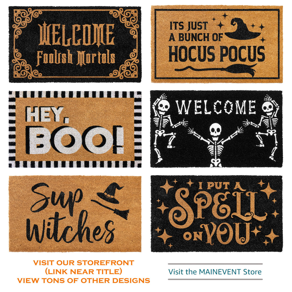 MAINEVENT Hocus Pocus Doormat 30x17 Inch, Halloween Outdoor Welcome Mat