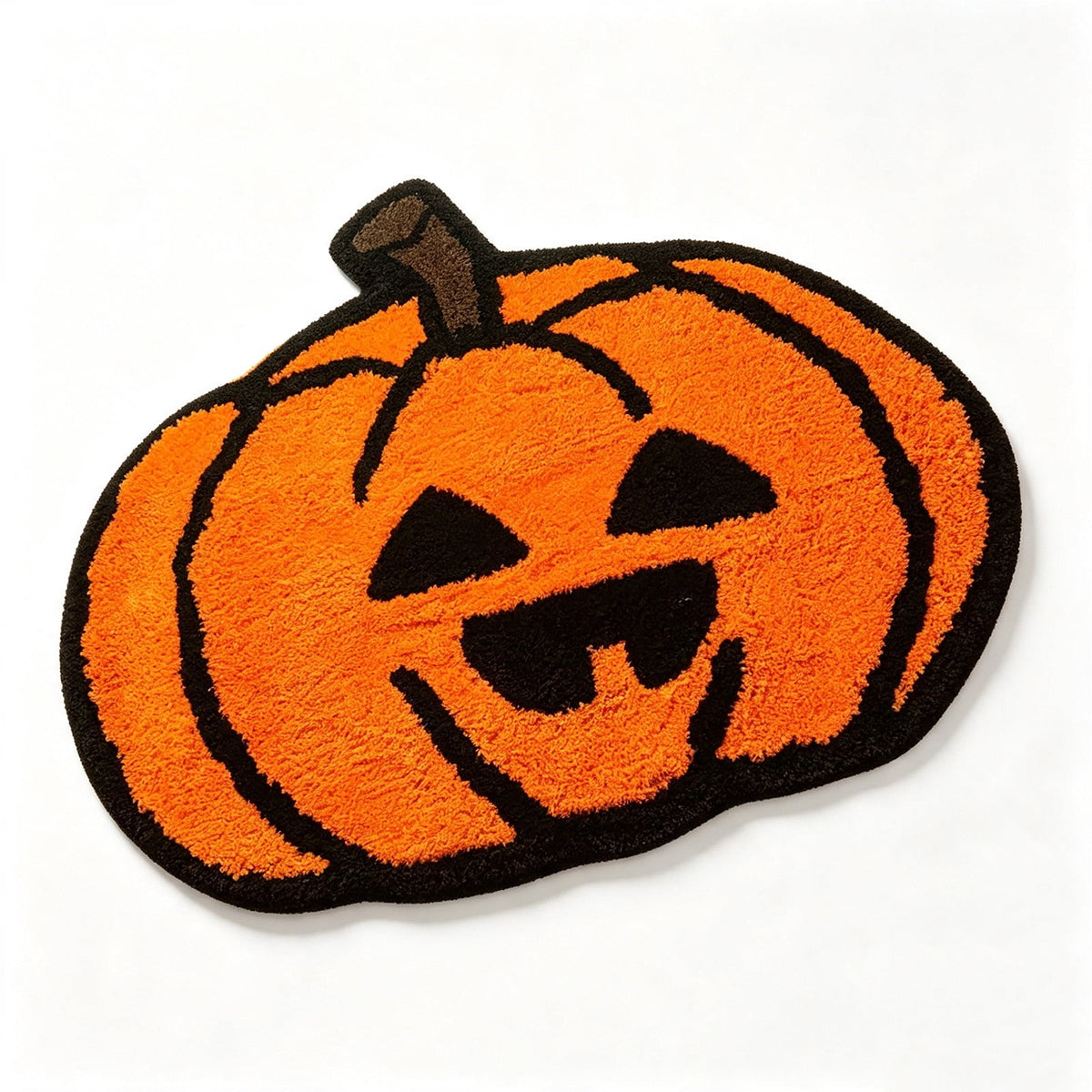Halloween Door Mat Pumpkin Shaped Non-Absorbent Skidproof Mat 15.75x23.62in Polyester Skidproof & Weather Resistant for Front Door Porch Indoor Outdoor Halloween Door Mat by MPOISVA