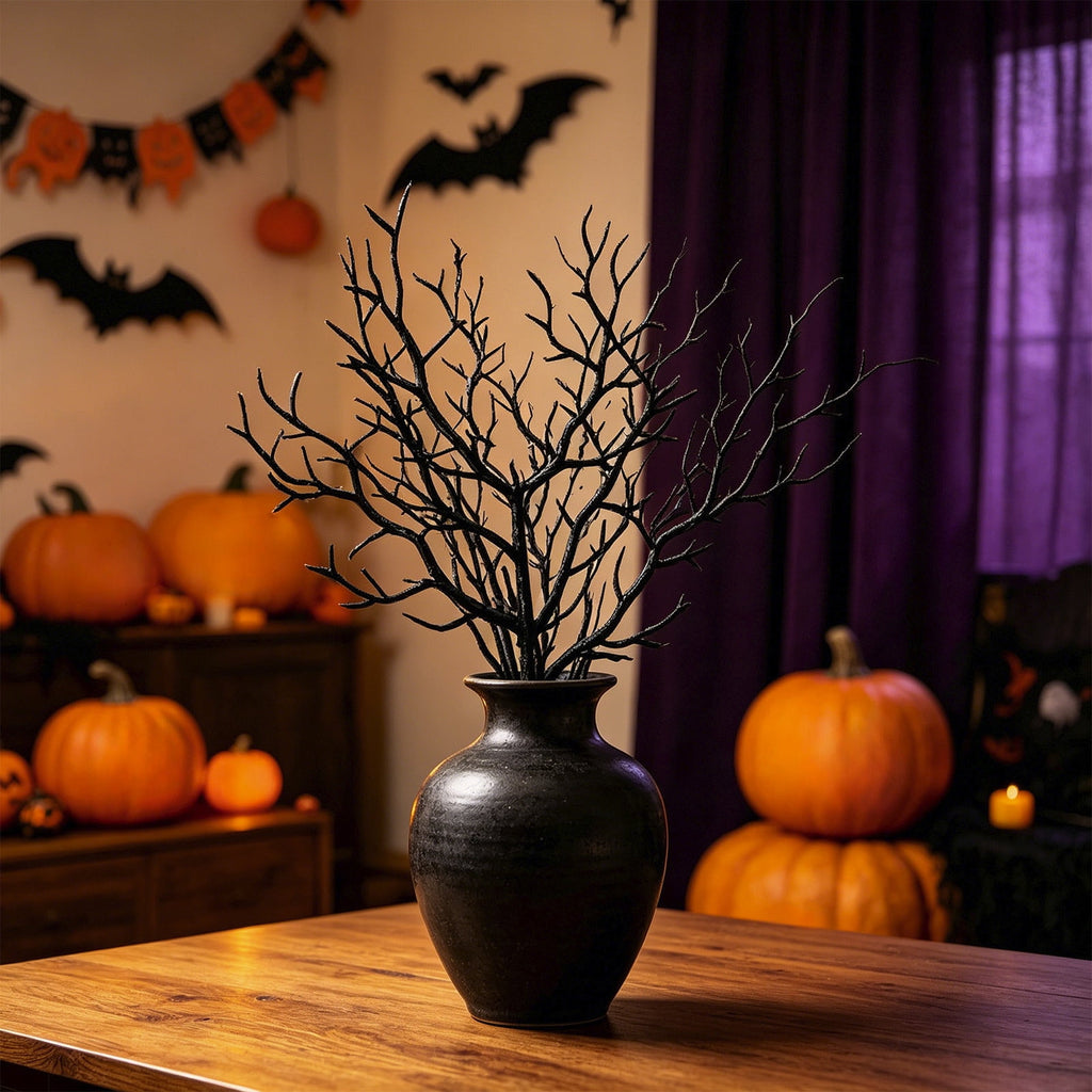 SCNOR 72 Inch Halloween Felt Garland with Ghost Pumpkin Witch Hat Spider Broom, Hanging Decor for Fireplace Mantel Wall