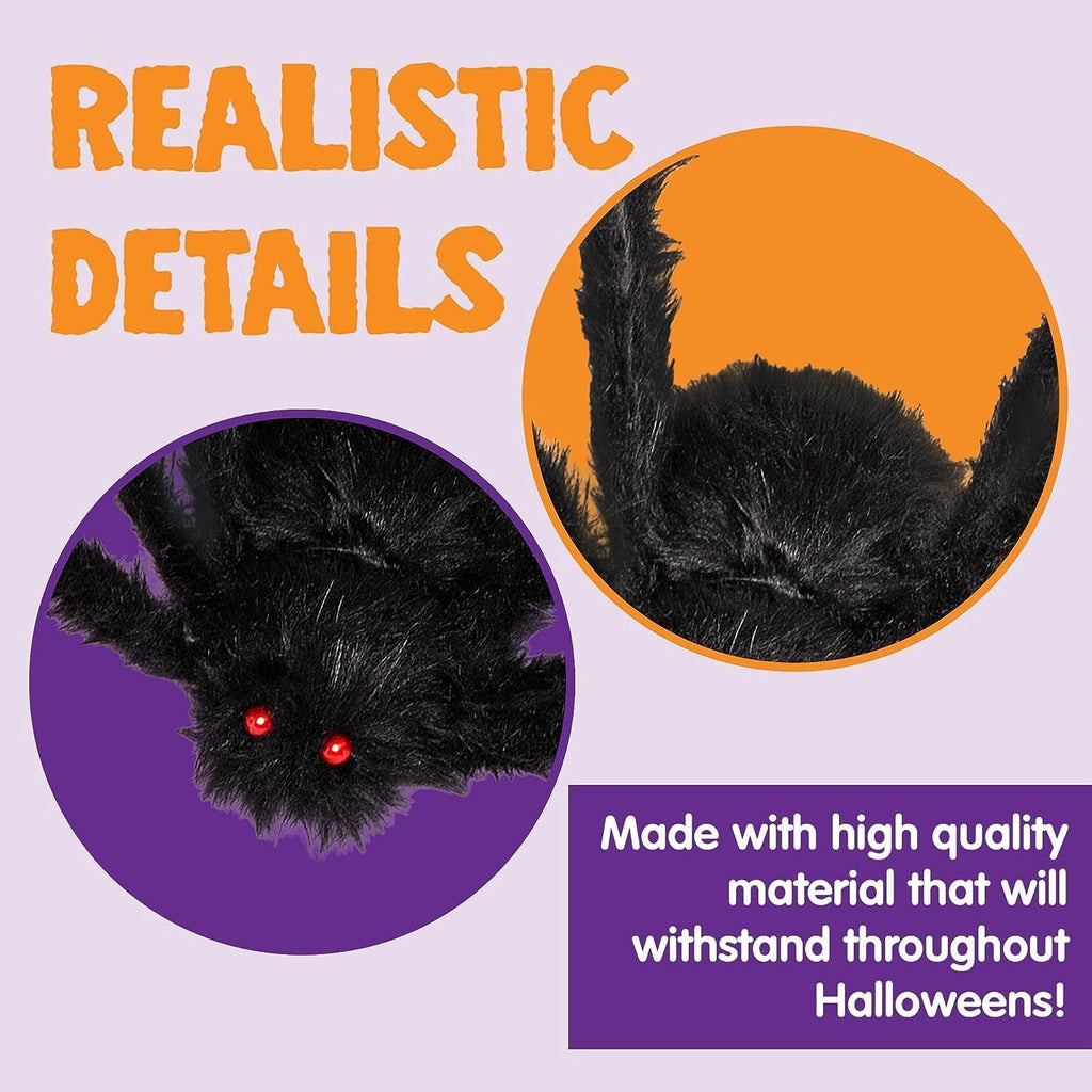 Ayieyill 79 In Giant Spider Halloween Decorations Outdoor, Scary Large Spider for Halloween Yard Decorations, Haunted House Props, 1pc