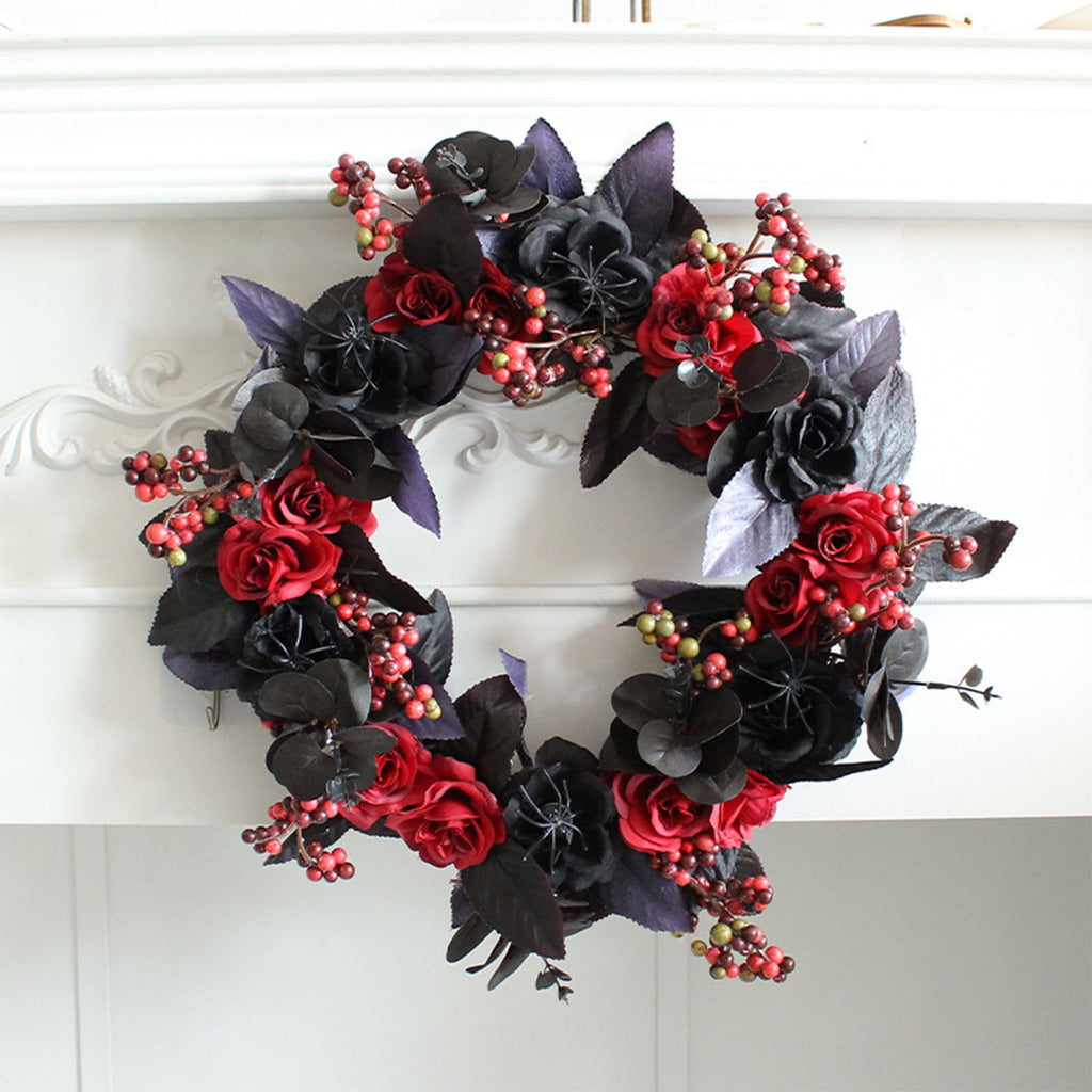 sruoe Wreaths for Front Door Clearance for Festival Outdoor Hanging Ornament, Halloween Thanksgiving Decor