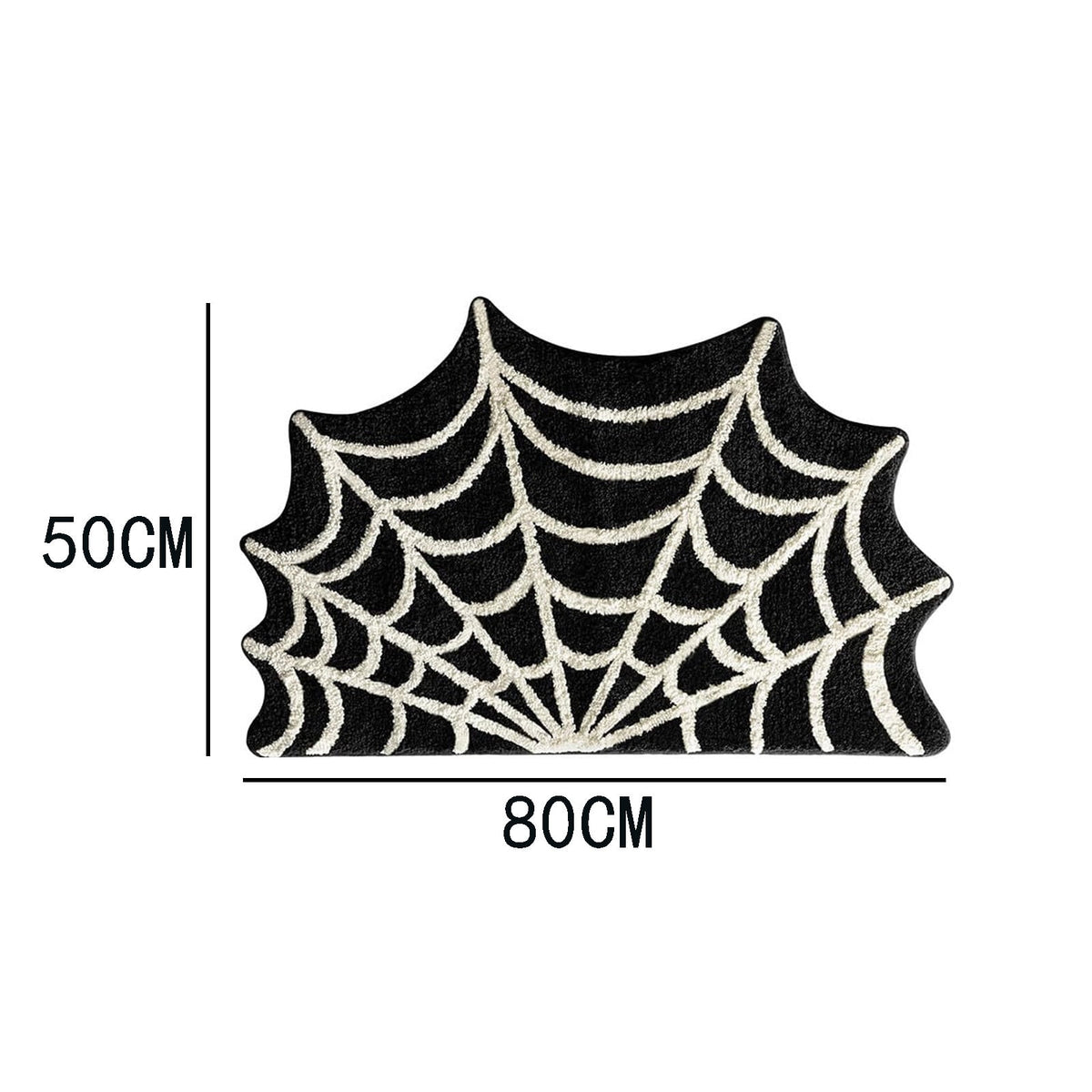 Konghyp Halloween Floor Mat Non-slip Rug, Cozy Spiderweb Decoration, Perfect for Living Room Entrance Bedroom, Ideal for Holiday Gathering, Indoor Use Entrance Mat
