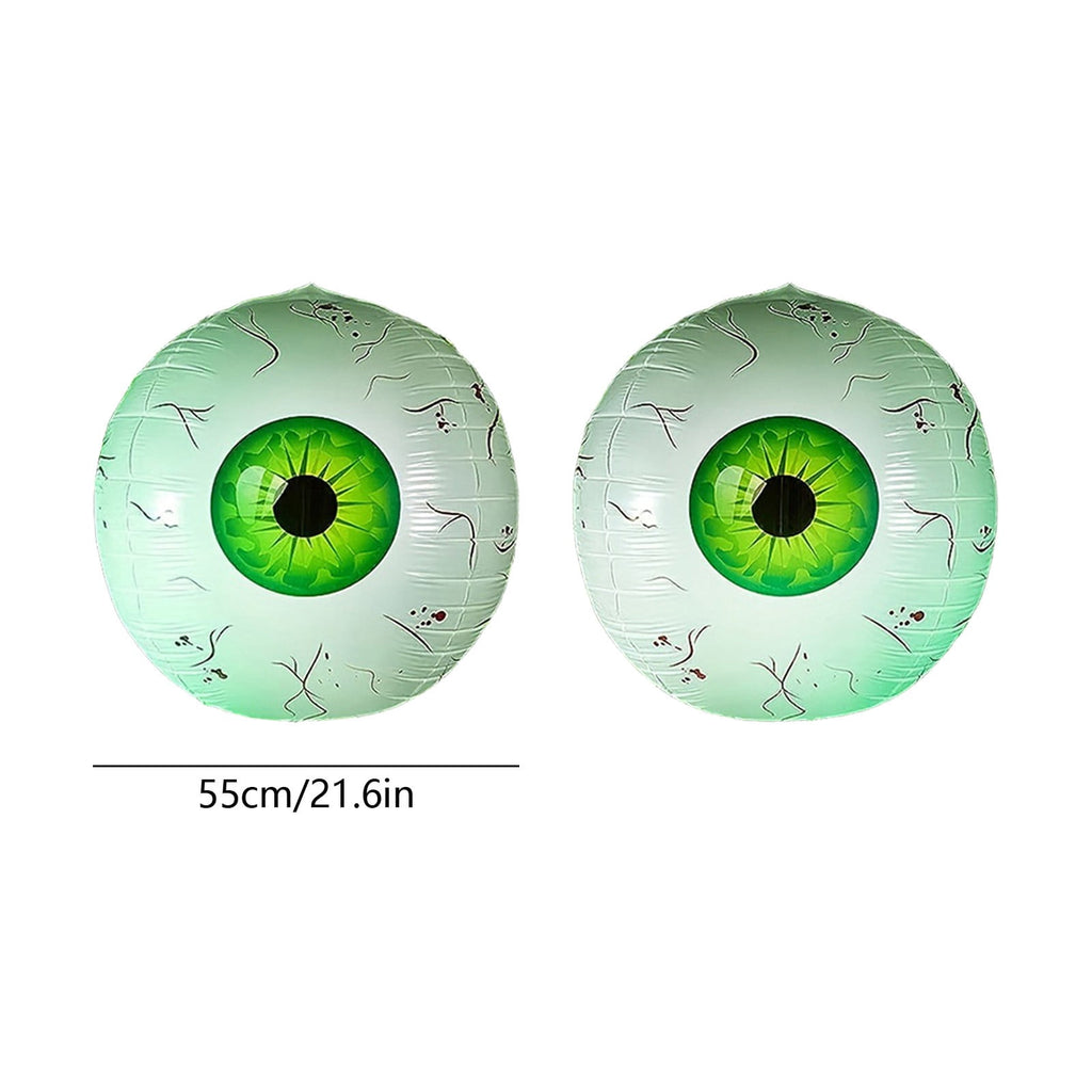 Halloween Decoration Outdoor Clearance Under $5.00!2PCS Halloween Inflatable Eyeball Decorations Bloodshot Eyeball Balloons Set Hanging Horror Eye Ornaments For Halloween Yard Window Party Decor