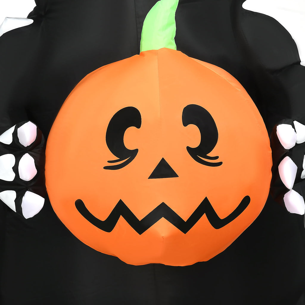 HOMCOM Halloween Inflatable Pumpkin with LED Lights for Garden Indoor Outdoor