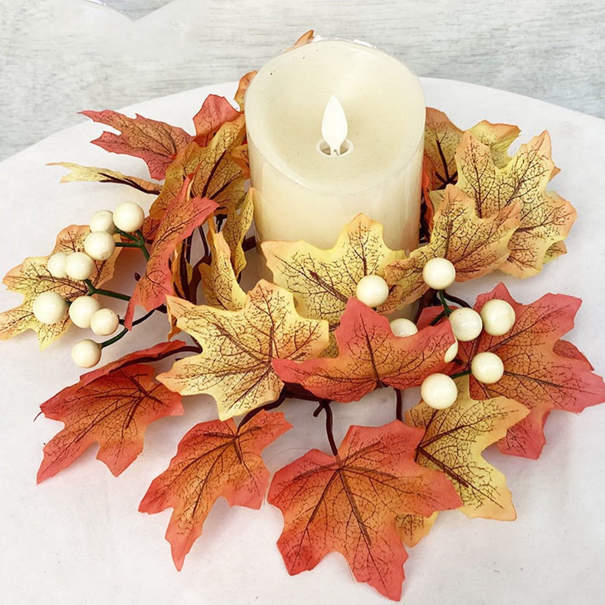 halloween decor Halloween door wreaths, maple leaf wreaths, autumn and winter wreaths, Christmas and Thanksgiving family decorations