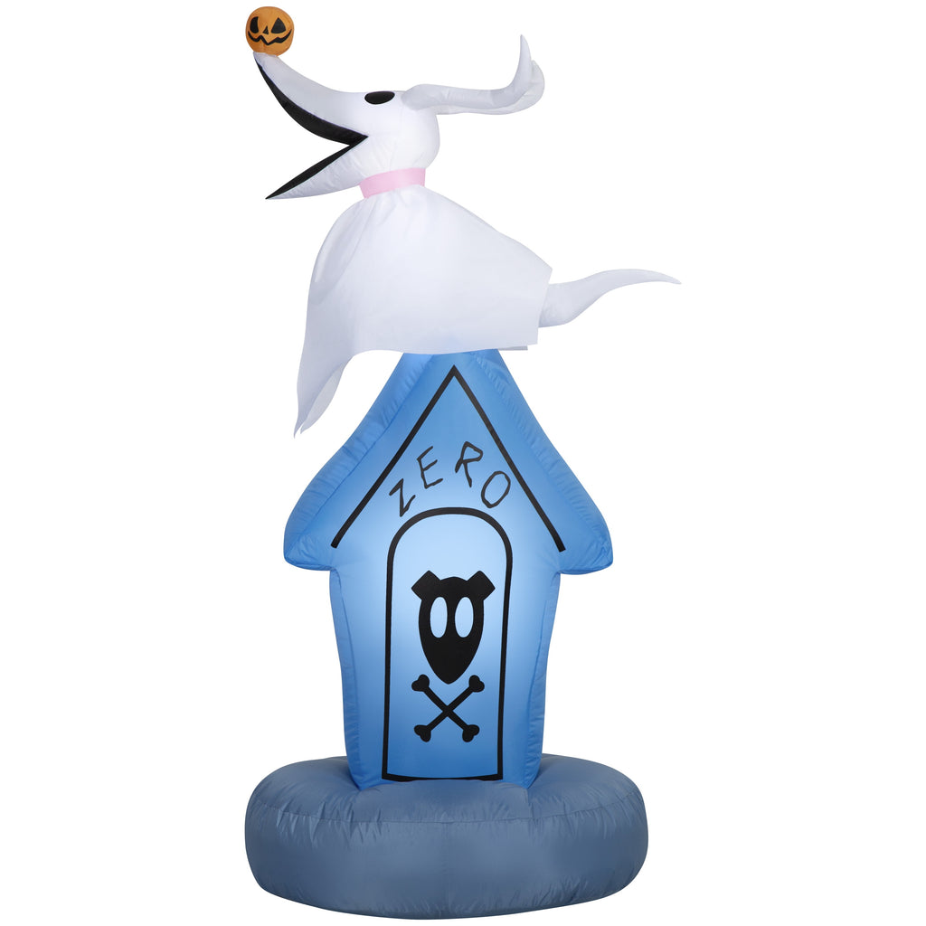 Halloween Yard Inflatables Zero on Doghouse Tombstone 27.95 in x 21.25 in x 59.84 in 3.04 lb