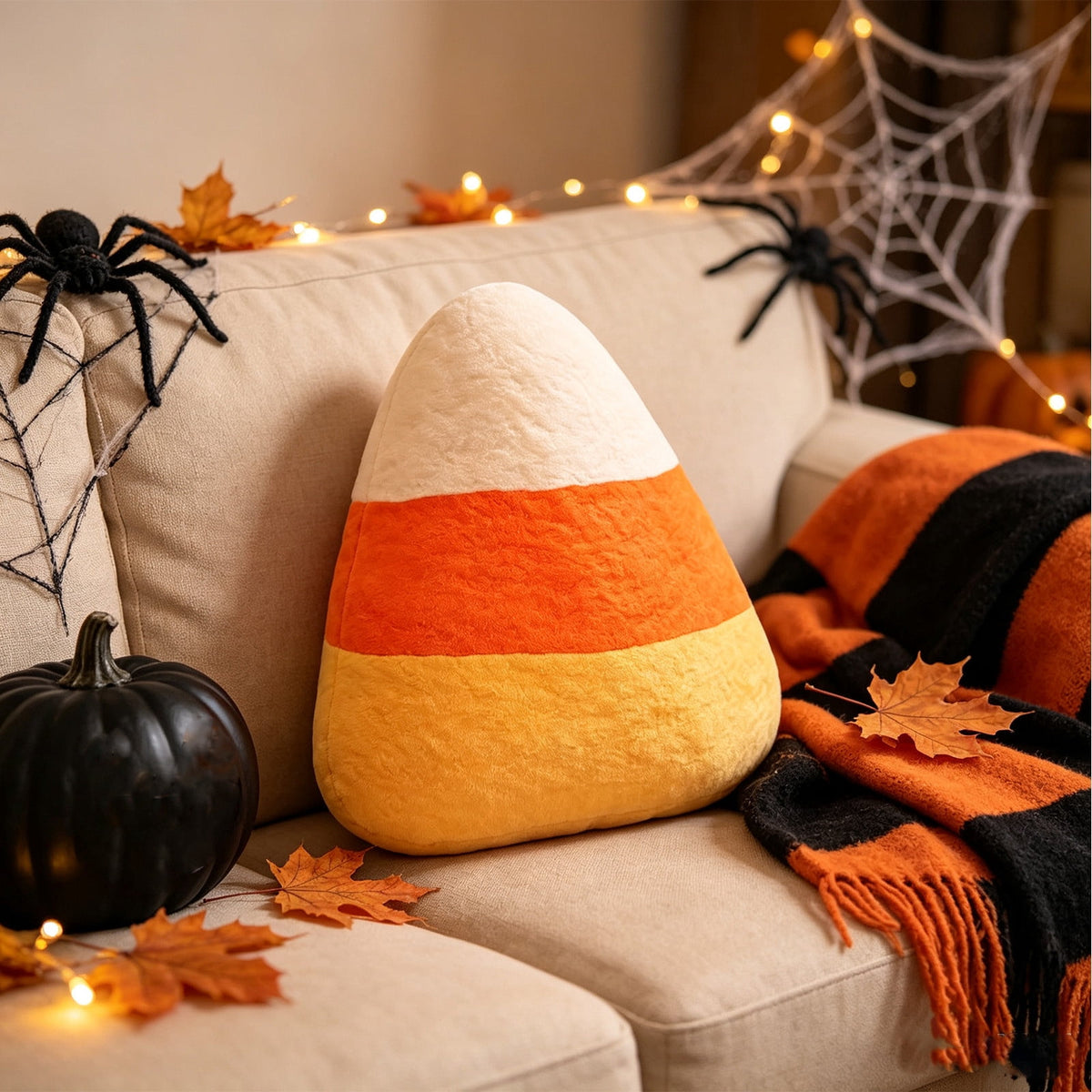 Cute Reading Ghost Plush Throw Pillow, Halloween Book & Pumpkin Bucket Ghost Stuffed Cushion, Spooky Season Decorative Pillow, for Sofa, Bedroom, Party Decor