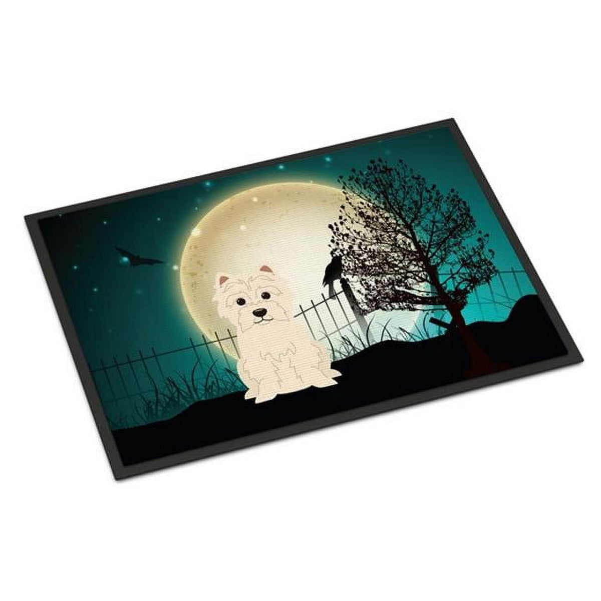 Carolines Treasures BB2232MAT Halloween Scary Westie Indoor or Outdoor Mat, 18 x 0.25 x 27 in.