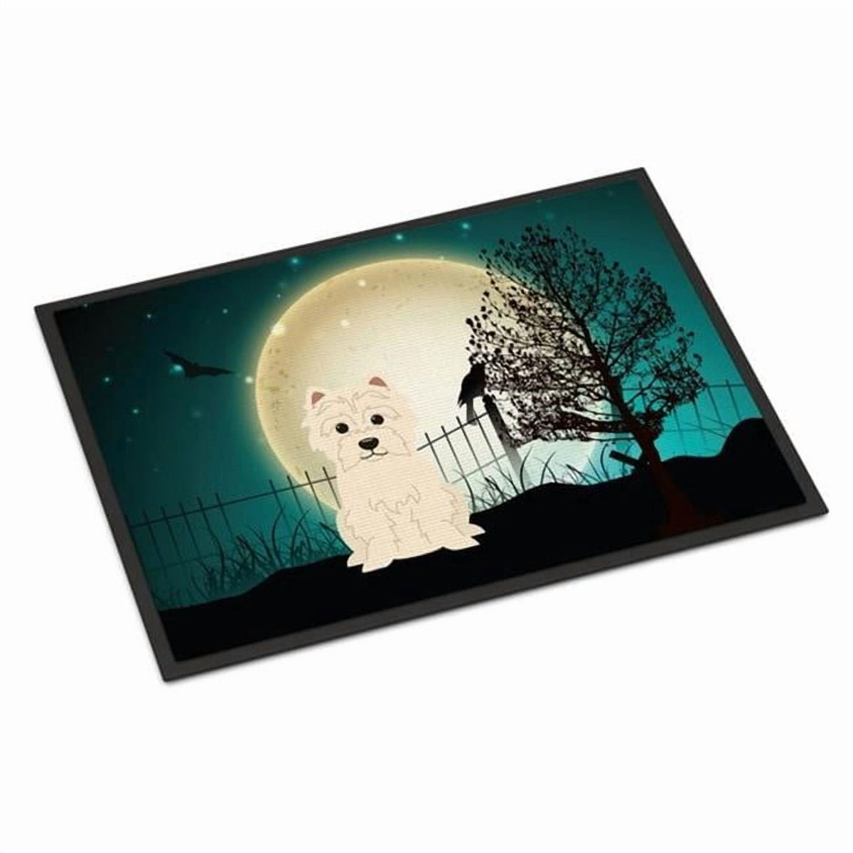 Carolines Treasures BB2232MAT Halloween Scary Westie Indoor or Outdoor Mat, 18 x 0.25 x 27 in.