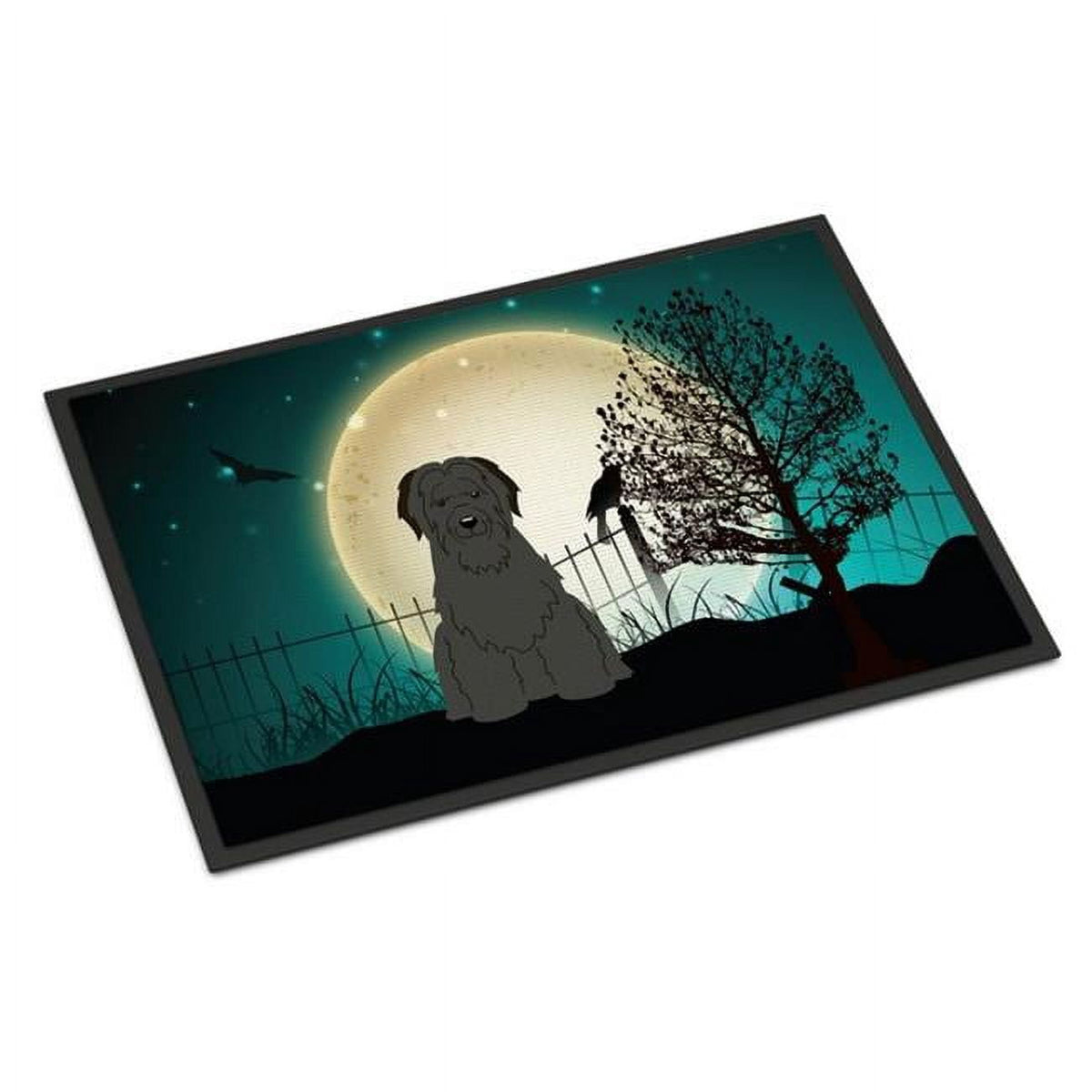 Carolines Treasures BB2271JMAT Halloween Scary Briard Black Indoor or Outdoor Mat, 24 x 0.25 x 36 in.