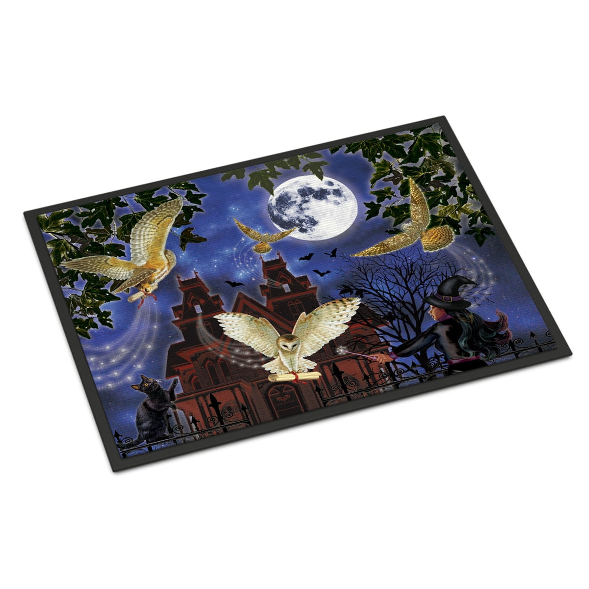 Halloween Owl Express Door Mat
